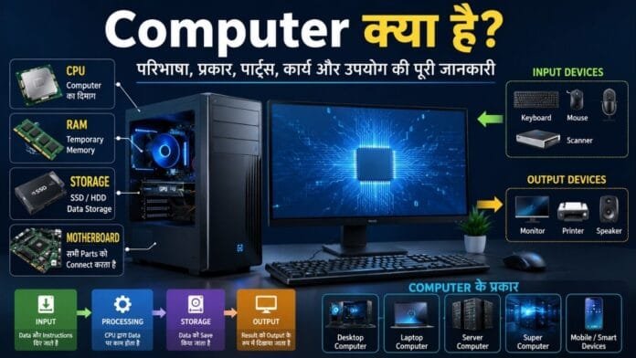 Computer क्या है और इसके मुख्य parts