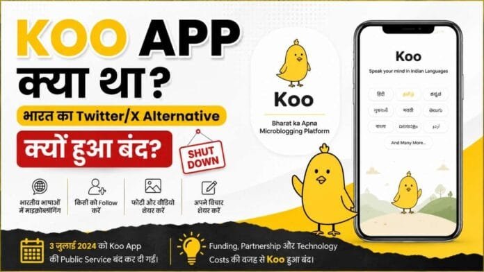 Koo App Shutdown और Indian Social Media Platform